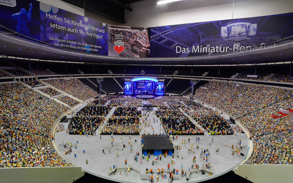 Konzertarena mit Fans