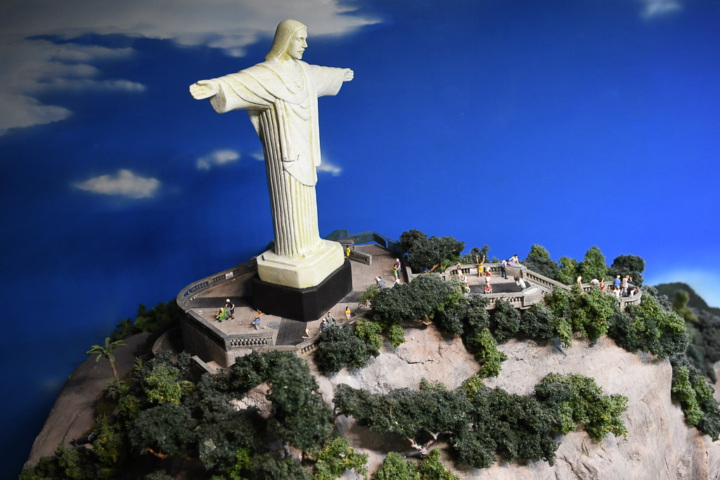Christusstatue im Modell