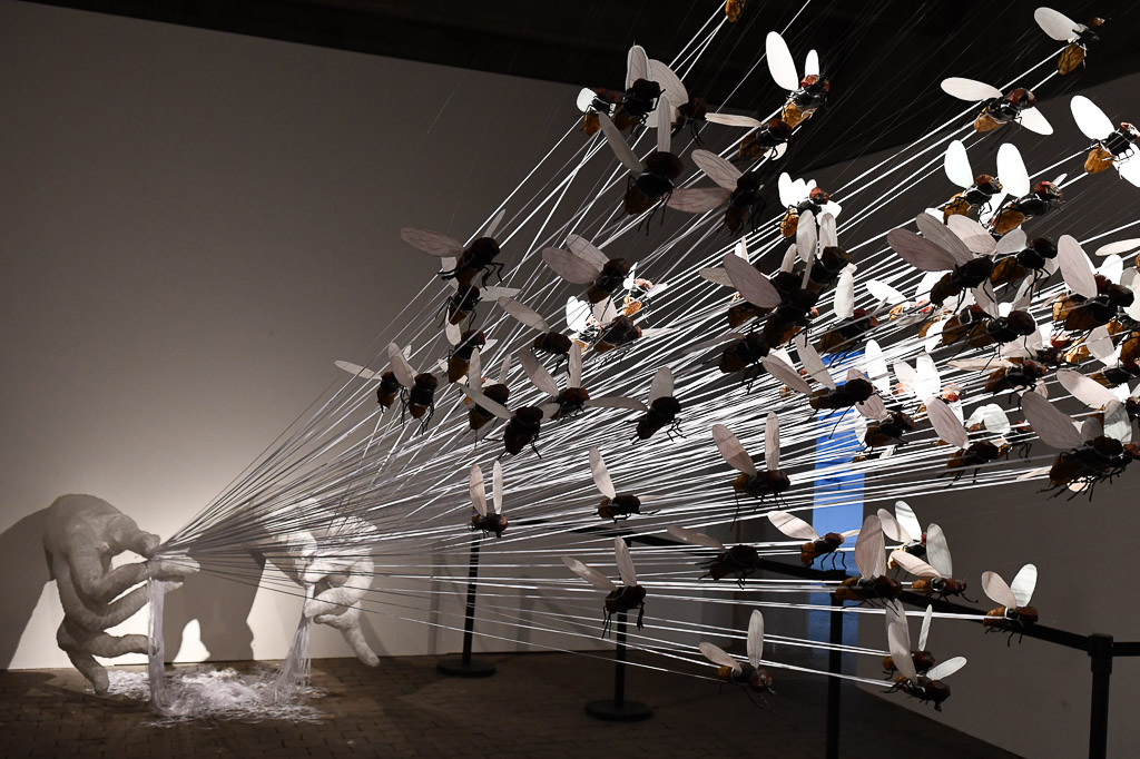 Installation mit Metallspeeren