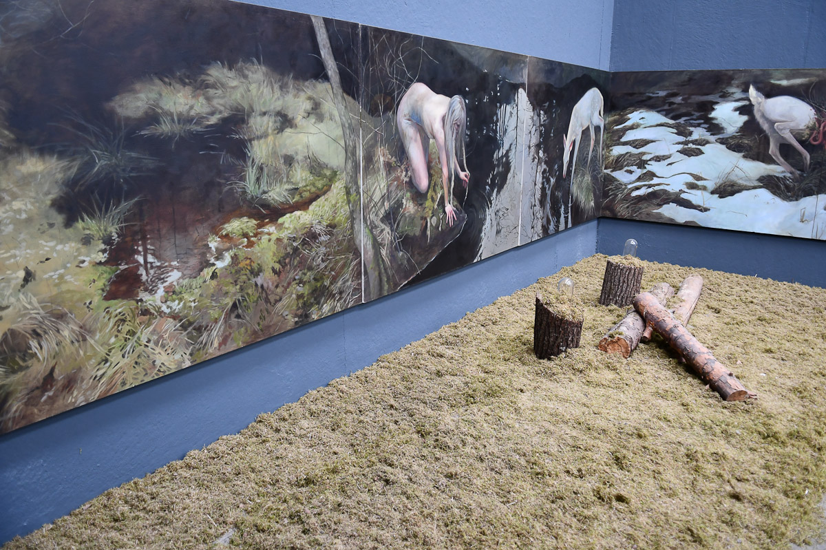 Installation in der Halle