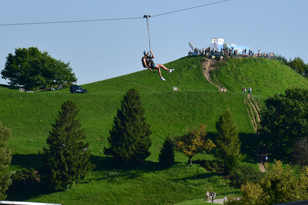Olympiaberg mit Flying Fox