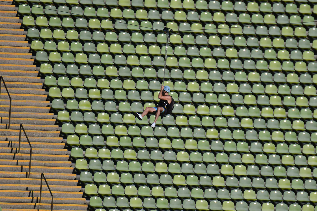 Sitzreihen im Olympiastadion