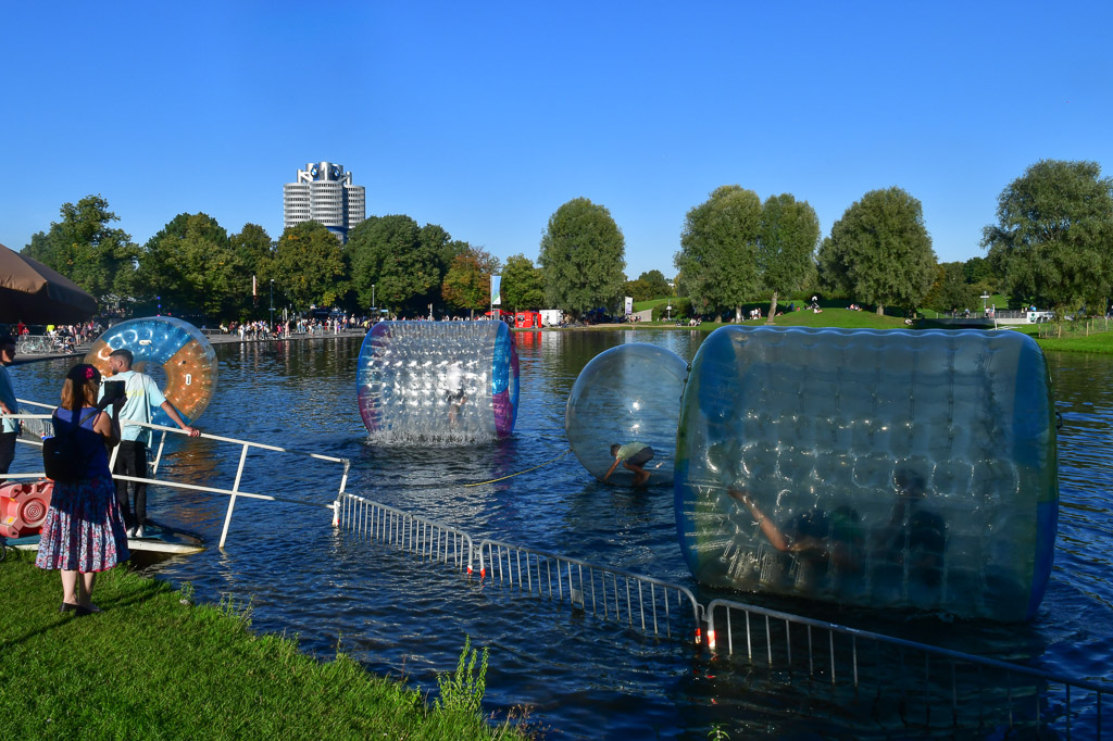 Wasserspiele auf dem Olympiasee