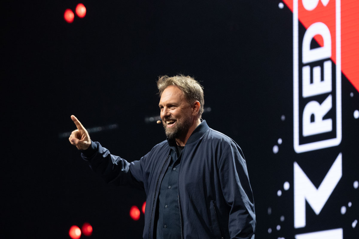 Speaker auf der Bühne