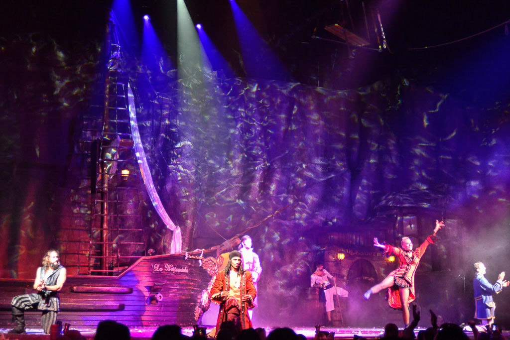 Show mit Seilartisten