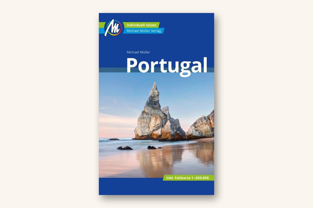 Reiseführer Portugal von Michael Müller vor hellem Hintergrund