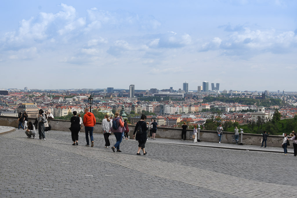 Terrasse mit Touristen