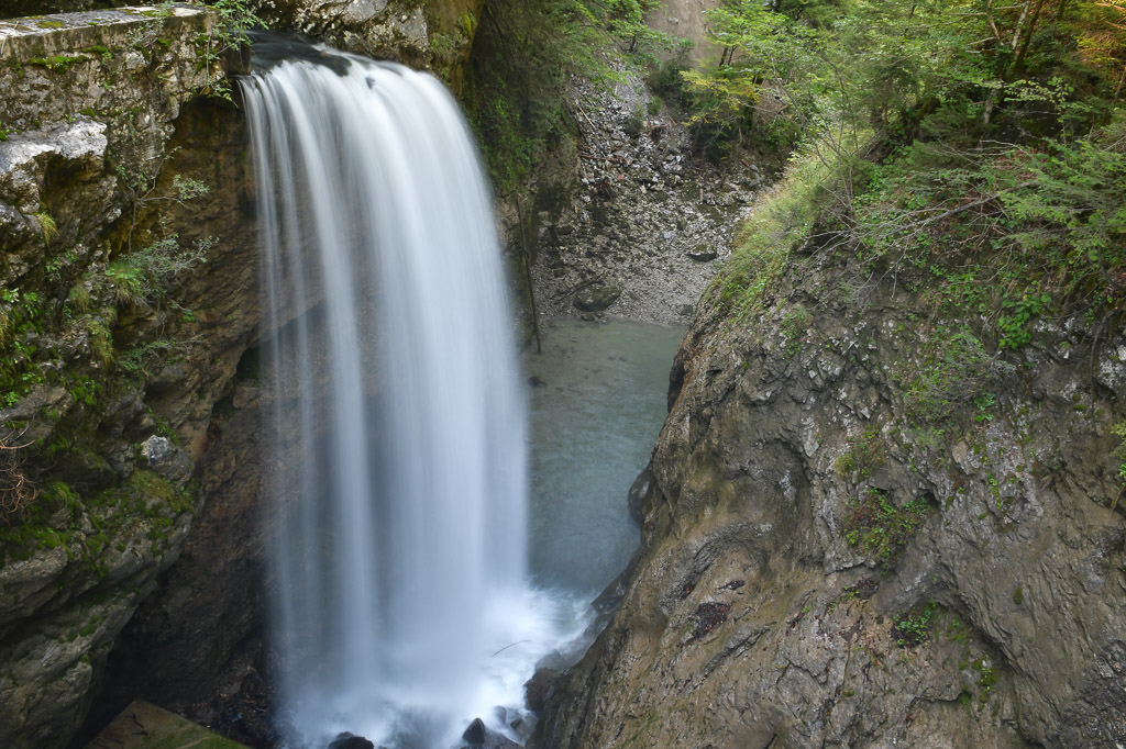 Wasserfall in der Schlucht