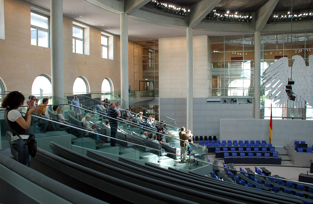 Plenarsaal von der Besuchertribüne
