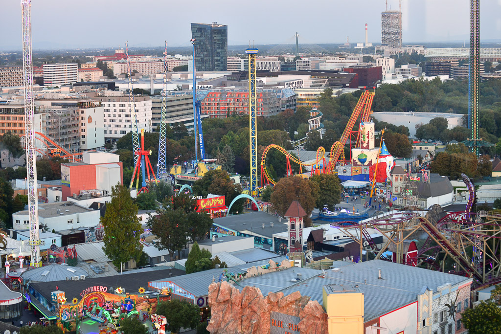 Blick auf den Prater und die Stadt