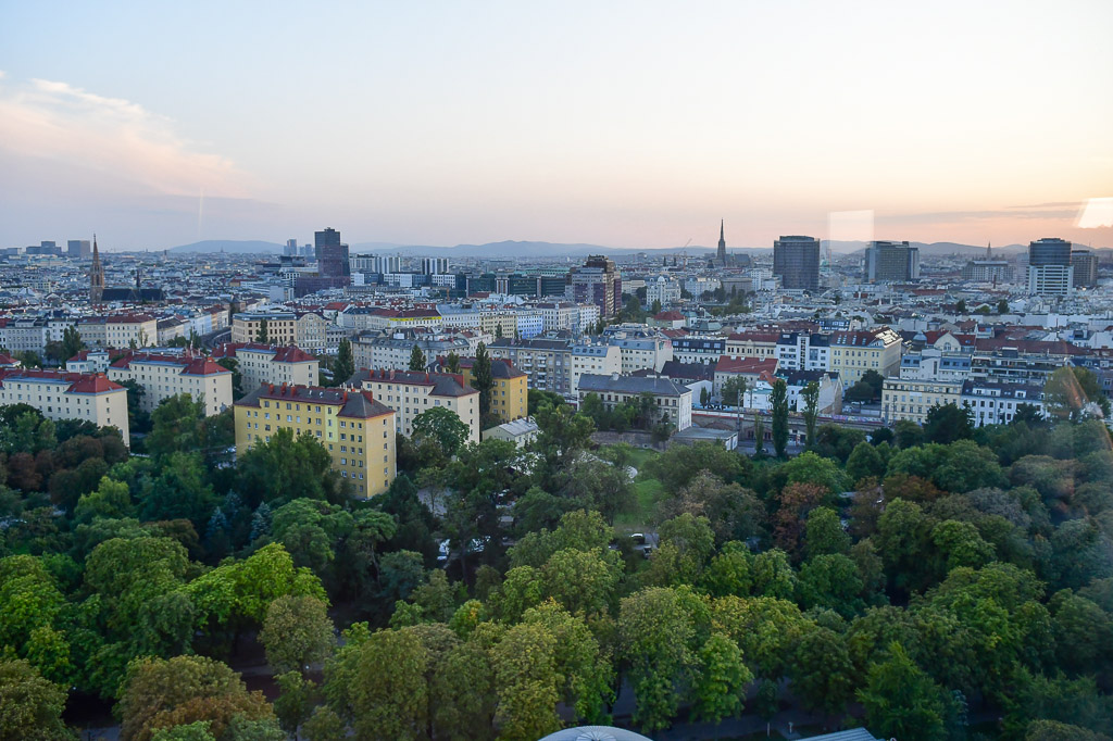 Blick auf den grünen Prater