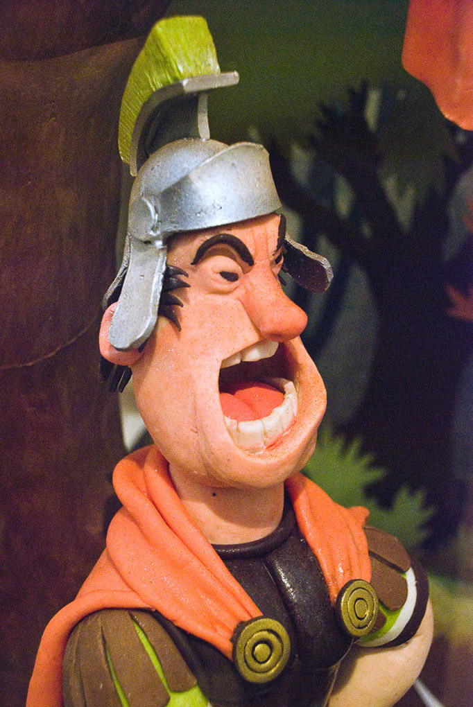 Schokoladenfigur eines Römers