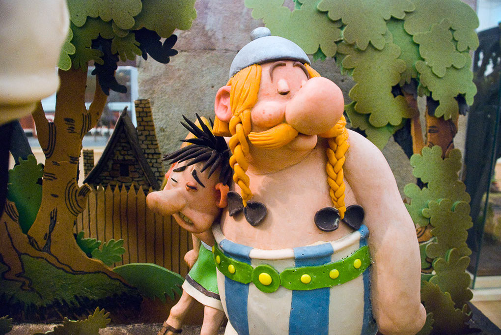 Schokoladenfiguren von Asterix und Obelix
