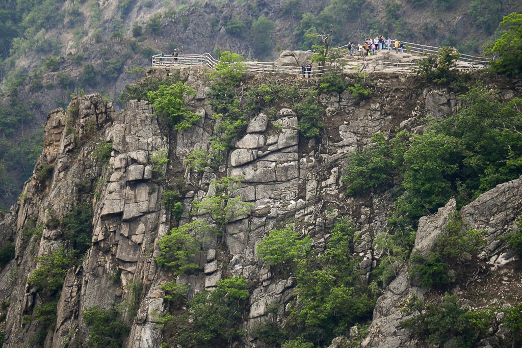 Felswand im Bodetal