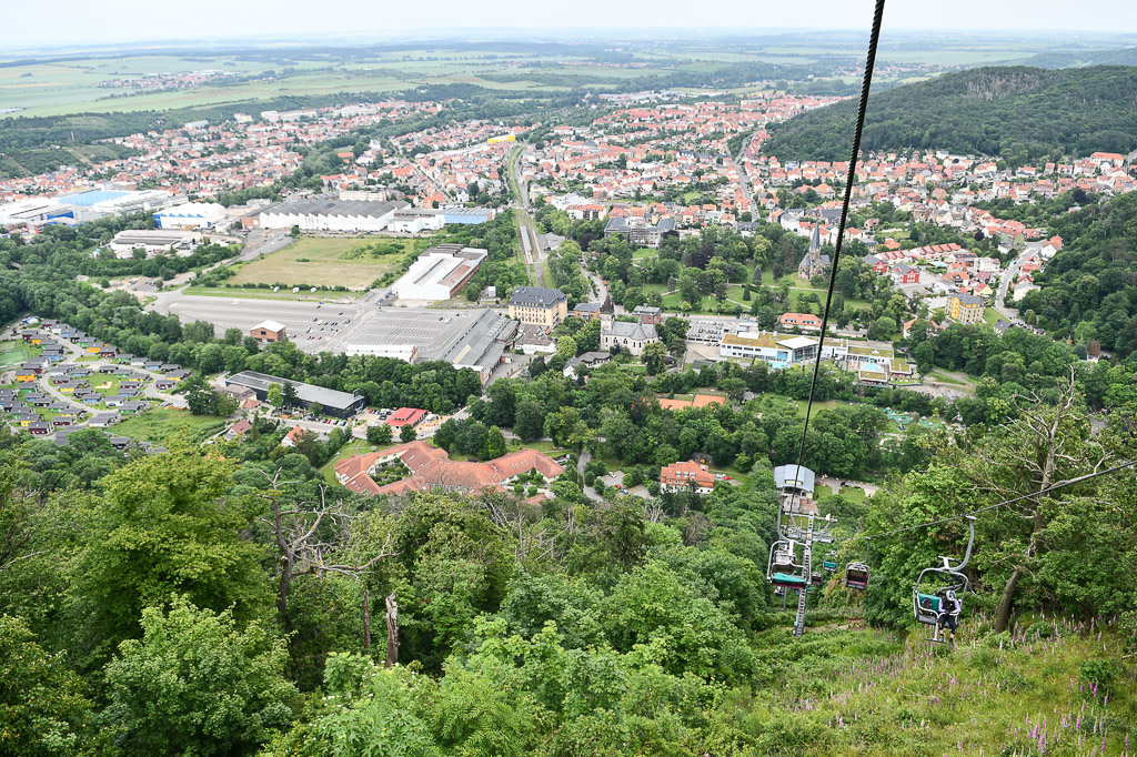 Blick auf Thale aus der Höhe