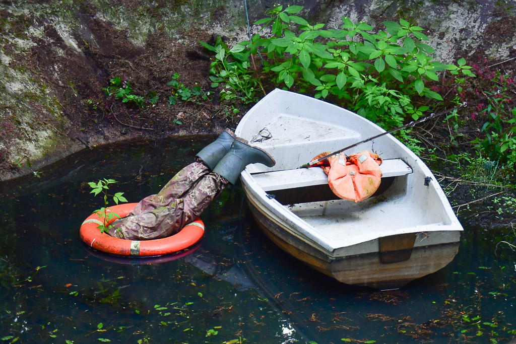 Boot als Dekoration