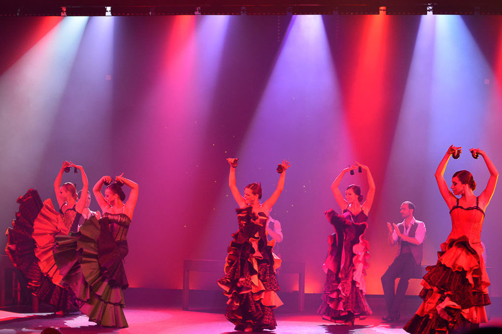 Flamencotänzerinnen in Rot