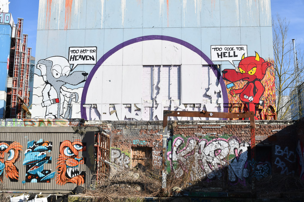 Graffiti-Wand mit Kuppel