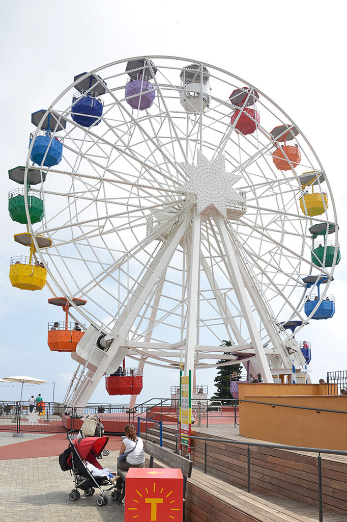 Riesenrad vor dem Himmel