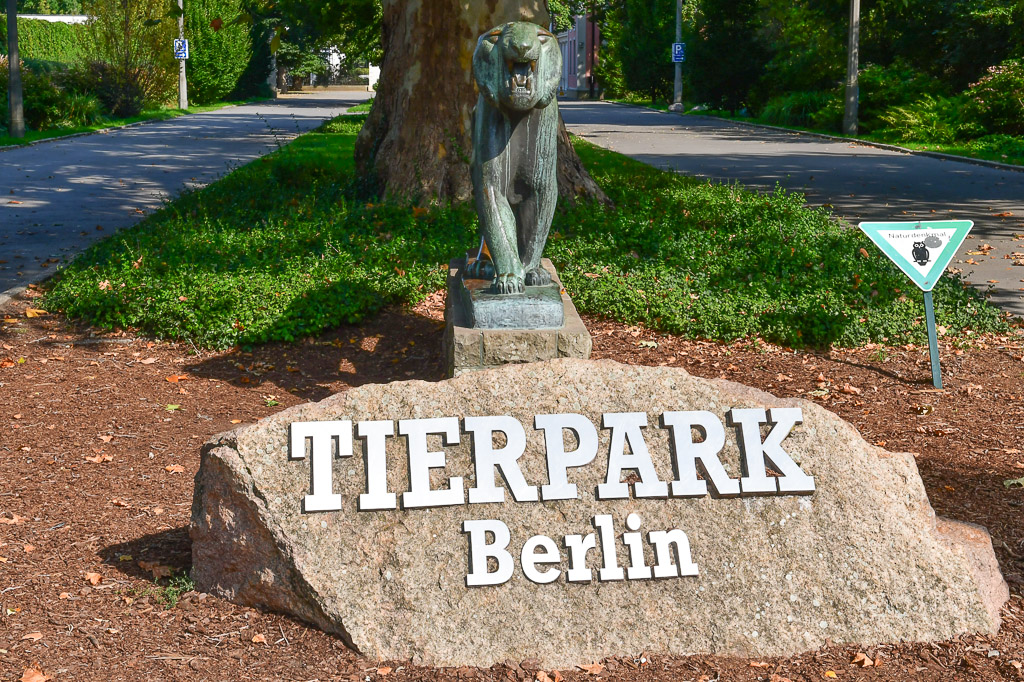 Tierpark-Schriftzug am Eingang