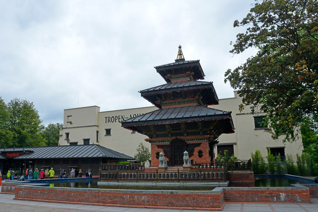 Nepal-Tempel am Eingang