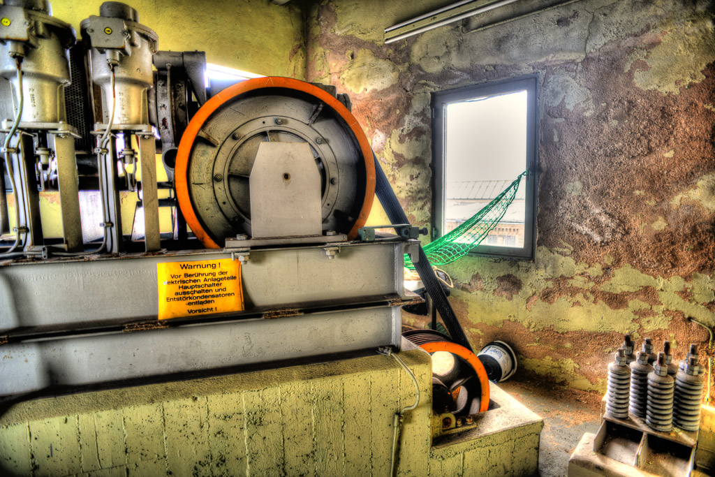 Maschine mit Armaturen
