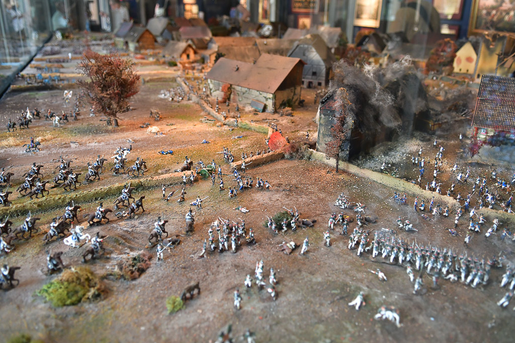 Diorama mit Soldaten