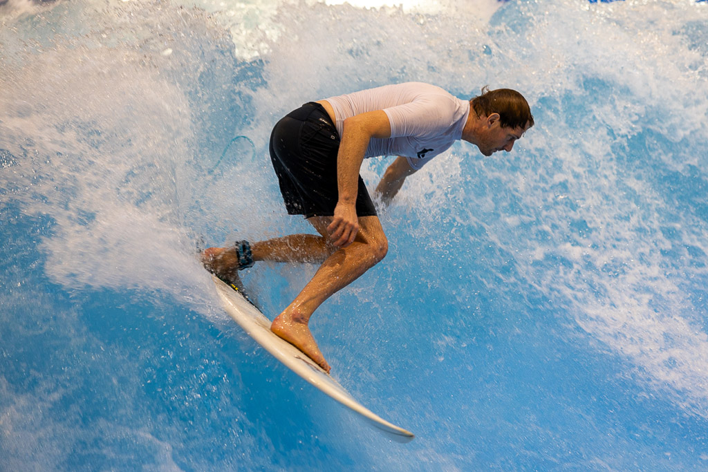 Surfer in Bewegung