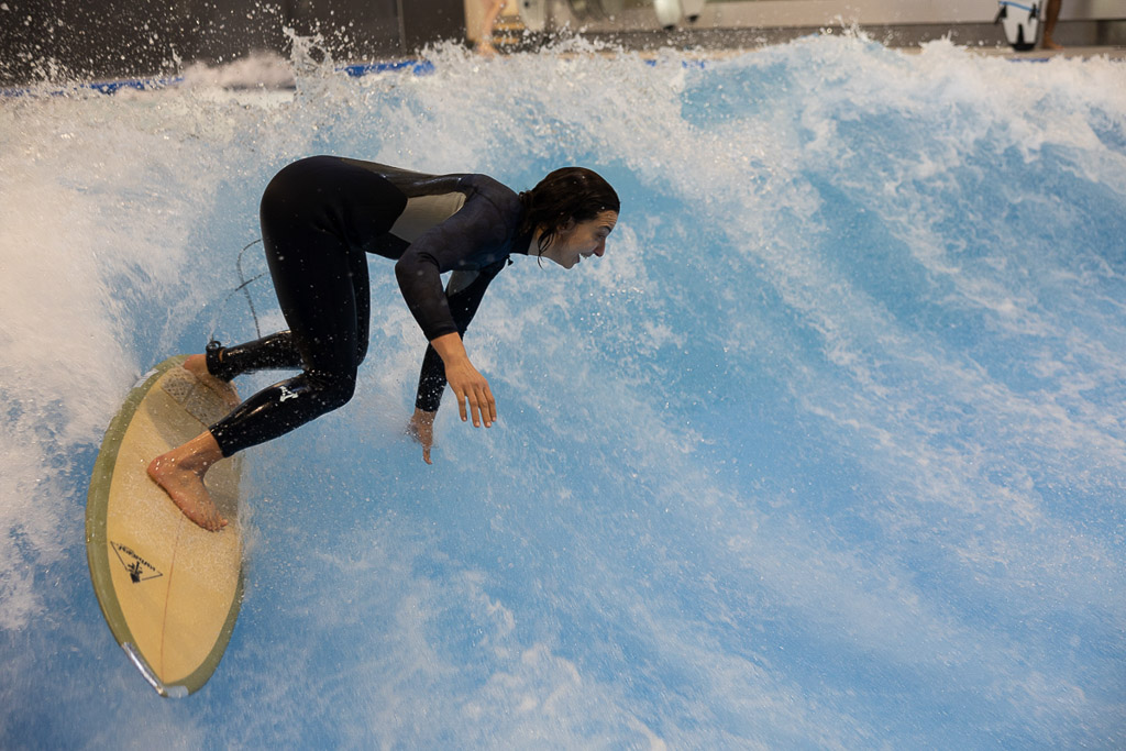 Surfer bei einer Drehung