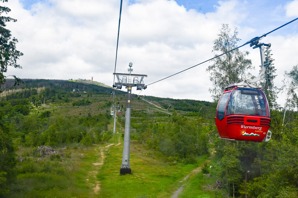 Gondel über dem Harz