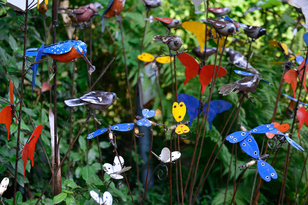 Bunte Schmetterlings-Dekoration
