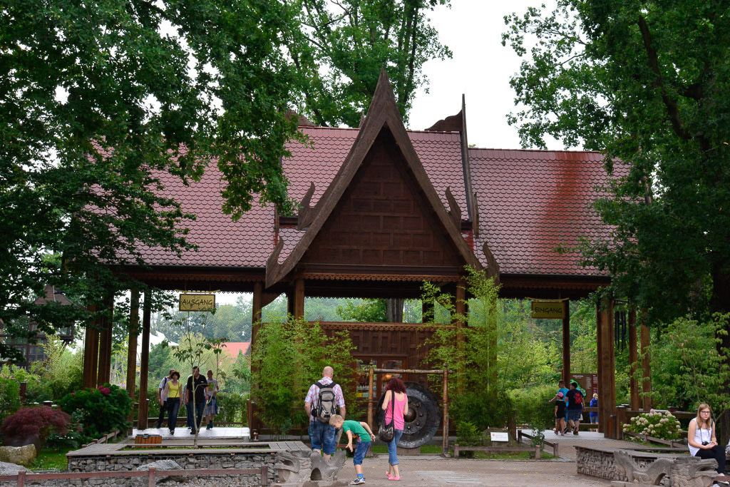 Pavillon im Asien-Bereich