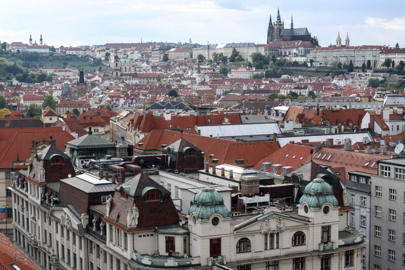 Blick auf die Altstadt mit der Burg