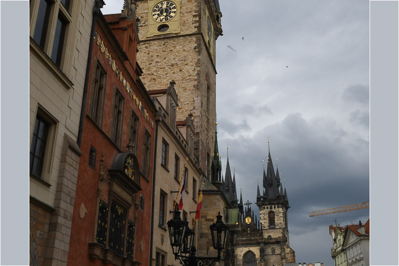 Das Rathaus mit Turm