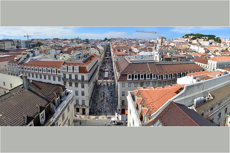 Panorama über die Dächer der Baixa