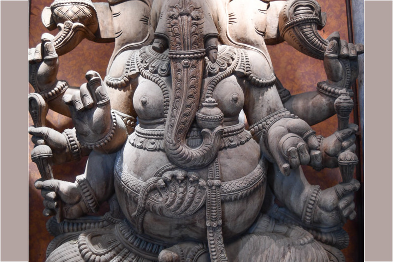 Ganesha-Figur aus Stein