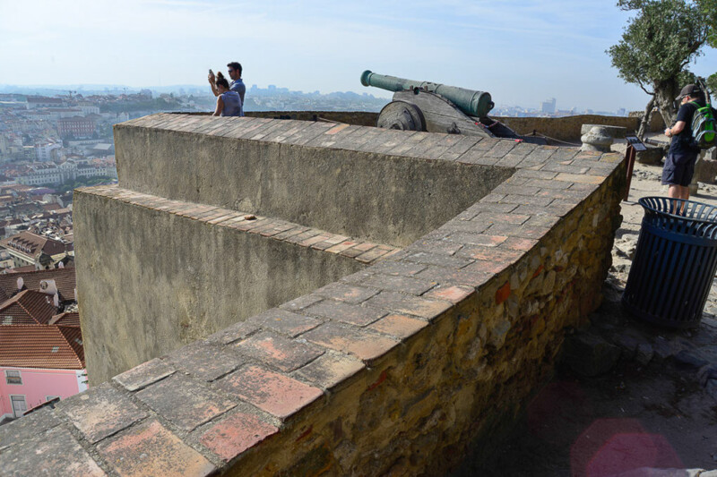 Kanone auf der Mauer