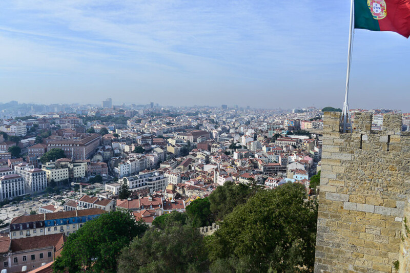 Blick auf Lissabon vom Wehrturm