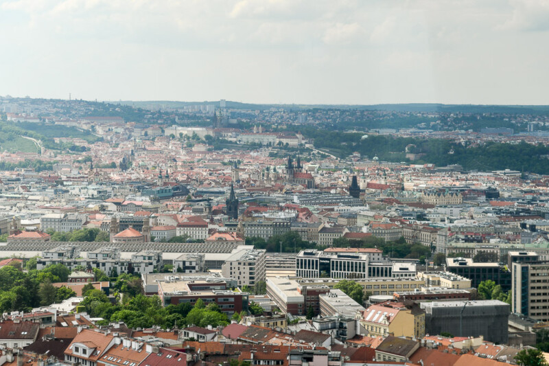 Blick auf Prag von der Aussichtsplattform