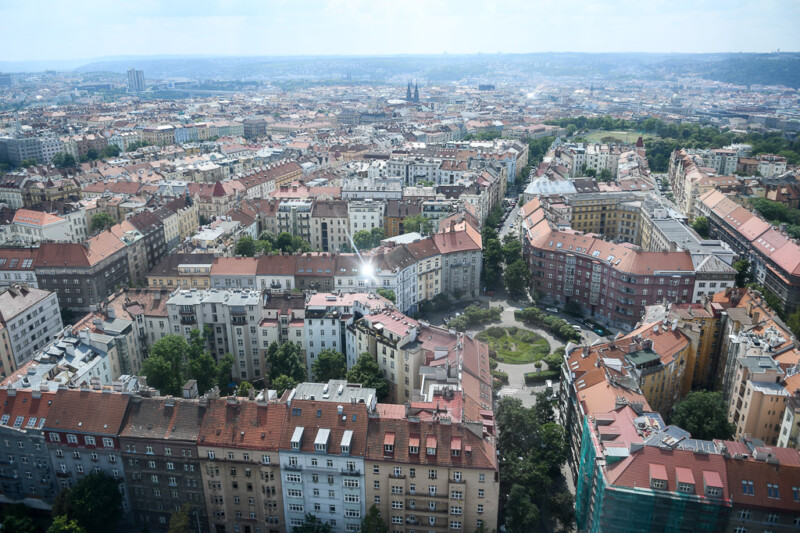 Blick auf Prag von oben