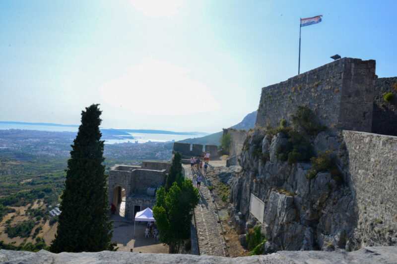 Blick von der Festung Klis zur Adriaküste
