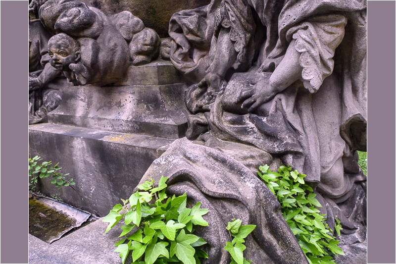 Detail einer Skulptur
