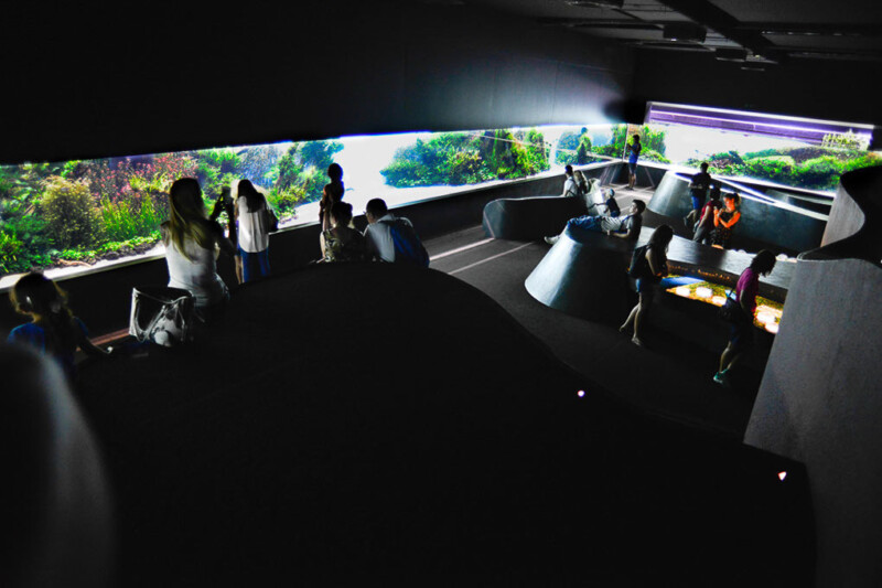 Besucher im Ausstellungsraum