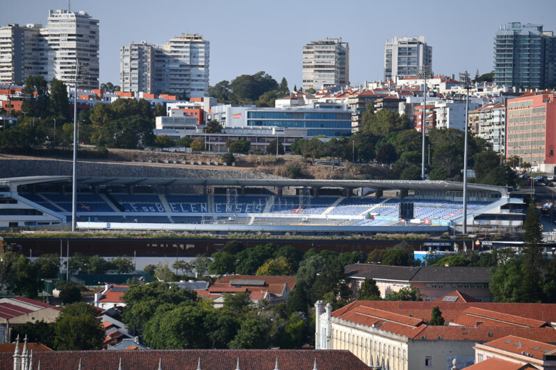 Blick auf Stadtviertel von Belém