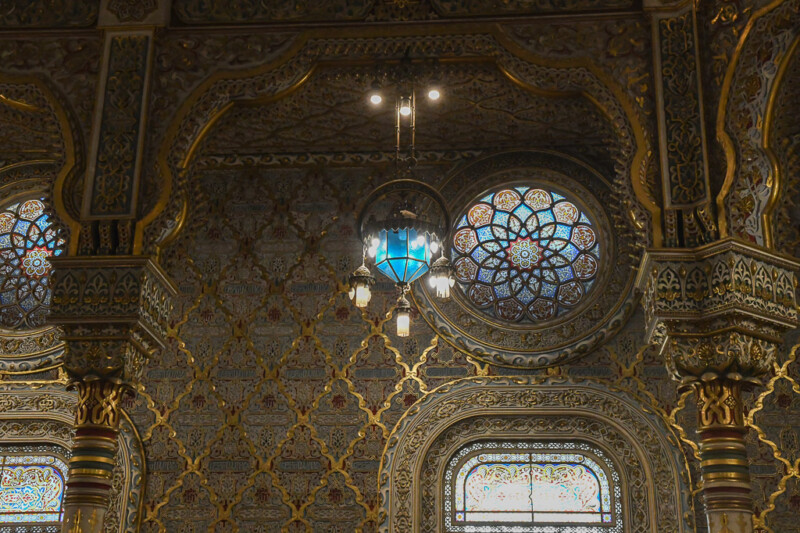 Detail der Decke im Maurischen Saal