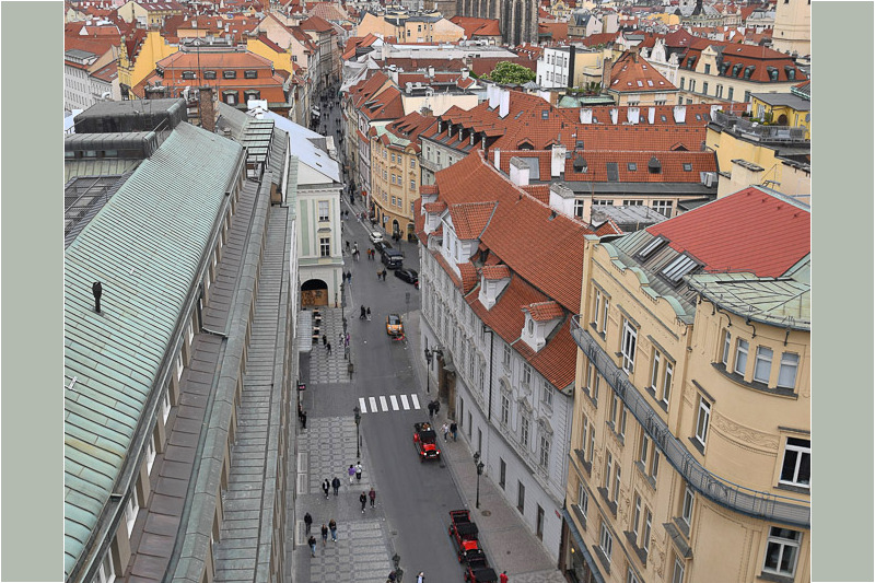 Straße von oben