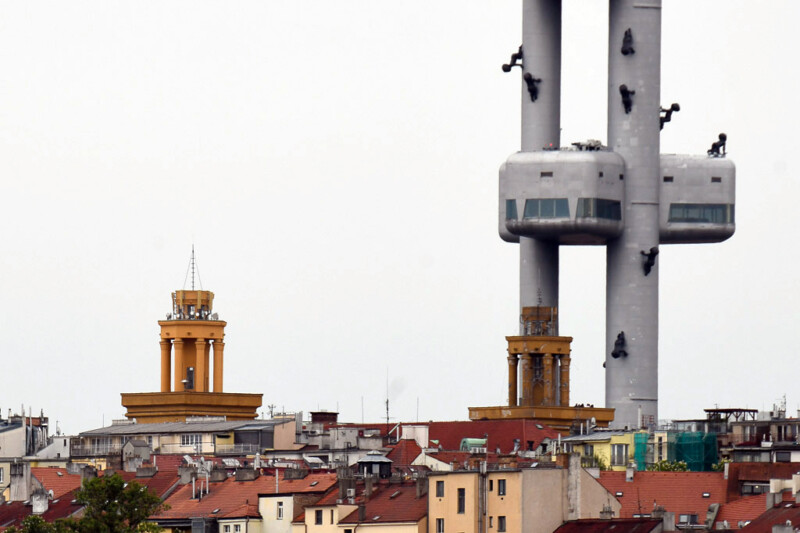 Fernsehturm und Turmspitze