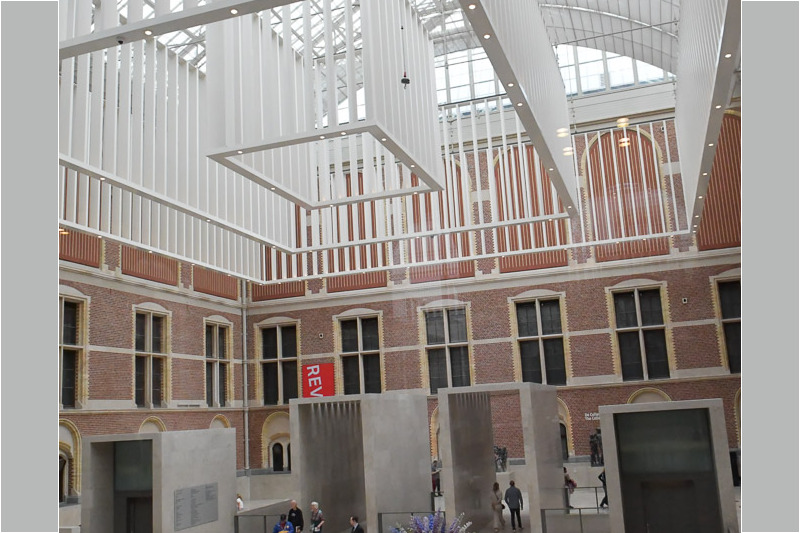 Lichthof des Rijksmuseum mit Glasdach