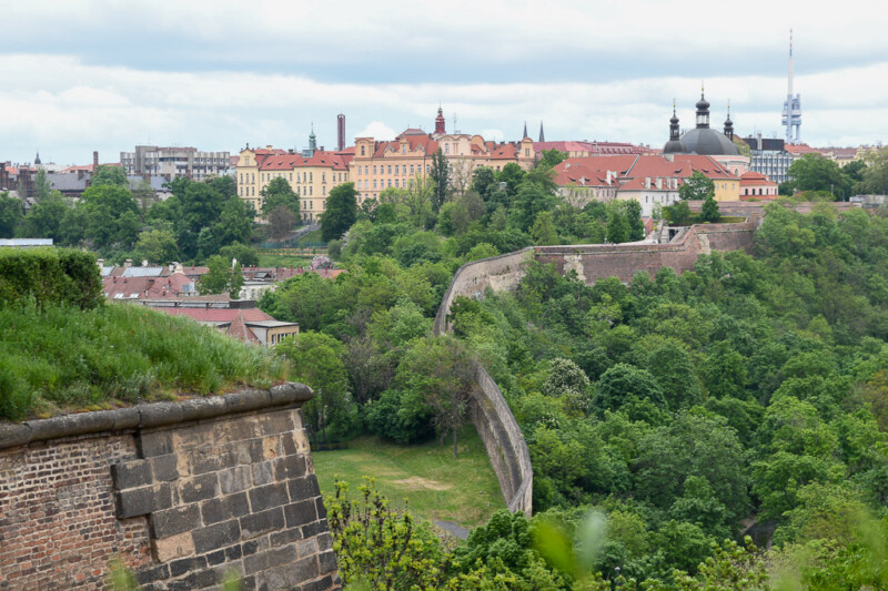 Blick vom Vyšehrad auf die Stadt