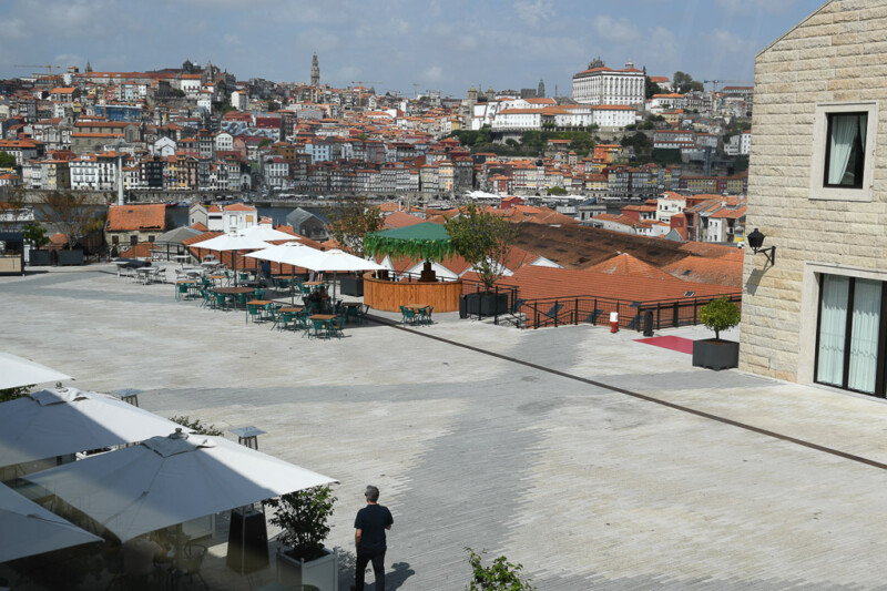 Terrasse mit Blick auf Porto